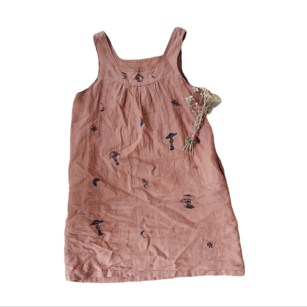 Conscious Clothing upcycled mushroom dress medium